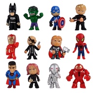 12pcs/set New Q Avengers toys Mini Avengers Figures Batman Hulk Thor Action Figure Toys Superhero Model toys For Boys