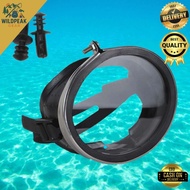 Snorkeling Mask 180 Degree Wide View Diving Mask Oval Oval Frameless Silicone Strap Freediving Mask