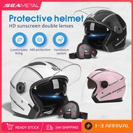 SEAMETAL  Half Helmet Motor helmets Motorcycle Helmet Half Topi Keledar Separuh Helmet Motosikal Keledar 摩托車頭盔