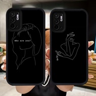 Q68 Simple One Line soft Casing for Xiaomi Redmi Note 11T 10T 10 11 SE 11s 10s Pro 5G