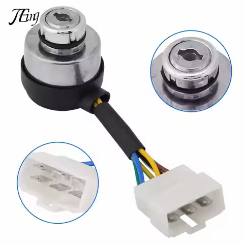 4/6 Wire Way Fuel Generator Ignition Start Key Lock Combination Switch For 2-3KW 168F and 5-8kw 188F