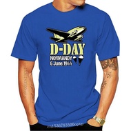 2022 Cotton Top Tee Men tshirt D Day Normandy Landings Invasion Douglas C 47 Dakota Aircraft Shirt  
