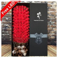 Soap Flowers 99 Red Roses Scented