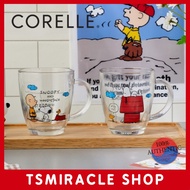 Corelle Peanuts Snoopy Glass Mug Cup 380ml