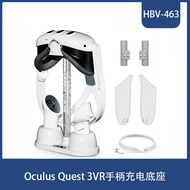 Oculus Quest 3VR Pengawal Dok Pengecasan Aksesori VR Quest 3 Rak Storan Pencahayaan RGB Sejuk