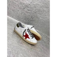 GGDB Small Dirty Shoes Red Star Lace-Up Couple Shoes