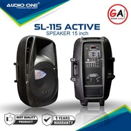 Speaker Active Passive Monitor Pangung 15 Inch SL-115 Fiber Full Range Aktif Pasif GNG Garansi | GA