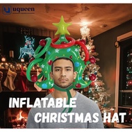 UQUEEN Christmas Ring Toss Game Interactive Inflatable Headband Holiday Fun Party Entertainment Toys