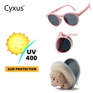 Cyxus Folding Polarized Sunglasses For Children 7-12 Years Old  Foldable Shades For Kids Anti-glare 
