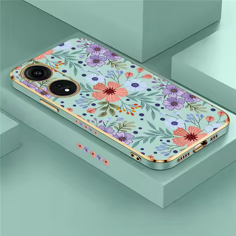 Luxury Plating Phone Case For OPPO A98 A58 A38 A78 A76 A36 A83 A91 A92 A93 A94 A37 A39 A59 Shockproo