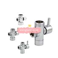 3-Way Shower Diverter Valve, Brass Water Separator Function Switch Adapter, G3/4" G1/2" Connector fo