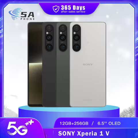 Original Sony Xperia 1 V X1V XQ-DQ54 5G Mobile Phone 12GB+256GB NFC 120Hz 6.5'' OLED HDR 48MP+12MP O