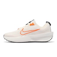 Nike Jogging Shoes Interact Run Men's White Orange Flyknit Sneakers [ACS] FD2291-103