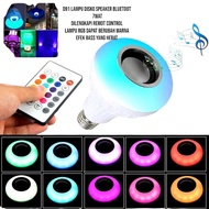 D91 ORI LED DISCO LIGHT BULB 7w MUSIC BLUETOOTH SPEAKER 2 IN 1 2IN1 WIRELESS SPEKER RGB E27 S