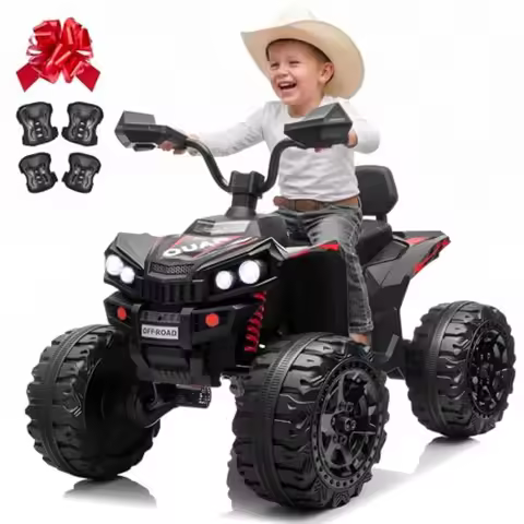 24V Ride On Car for Kid, 4X4 ATV 4 Wheeler w/800W Motor, Battery Powered Electric Vehicle Quad w/Ext