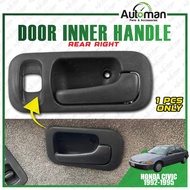 Inner Door Handle Honda Civic SR4 EG8 EG9 1992 - 1995 Grey Interior Car Handle Replacement Part