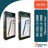 Faber-Castell RX Gel Pen (10pc) 0.5mm / 0.7mm / Black / Blue / Red / Pen Dakwat Basah / GelPen