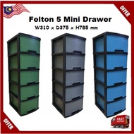 🔥Hot Sales🔥 Felton (FDR 488) 5 Tiers Multipurpose Drawer /Clothes Storage / Clothes Cabinet (W310 x D375 x H785mm)