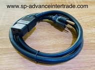 AC Power Cord IEC C19 to NAMA 5-15 VCT 3x2.5sqmm  L 2m. 16A (ยาว 2 เมตร) สายไฟ IEC หัว C19 ได้รับมาต