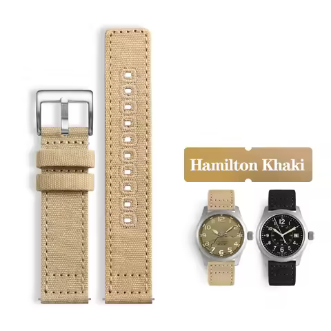 Nylon Canvas Watchband 18mm 20mm 22mm for Hamilton Khaki Field H70605731 H70605993 Seagull Seiko Spo