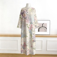 Kaftan Kejururawatan, Farhah, Saiz Bebas, Zip Halimunan Not See-Through Premium Korean Crepe Soft & 
