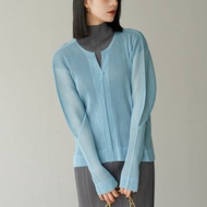 ✣✷2065 Free Size Pleated Spring And Summer New Casual Loose Beach Clothing Mesh Sunscreen Casual Ja