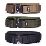 Nylon belt Men Gun Belt Military Nylon Battle Belts Heavy Duty Tactical Belt with Inner Anti-Slip Pad Tali pinggang Nilo