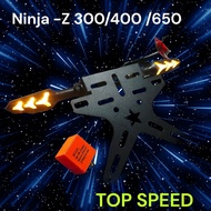 Short Tail Star + Turn Signal supeem+ Relay For ninja/z 300-400-650 Pro Set /z ️BW ️