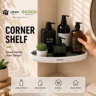 LODER ECOCO Bathroom Corner Rack Storage Organizers  Nordic style  Wall Mount Rack Bathroom Storage 