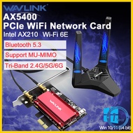 Wavlink ax5400 Wifi 6E PCIe Card mạng 2.4G/5G/6ghz802.11 AX Bộ điều hợp Wi-Fi Bluetooth 5.3 5374Mbps