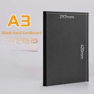 Thickened White Card Paper Black Art Drawing Paper Handmade Leatherlike Surface 4K 8K A4 A3 Size for