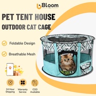 Foldable Cat Tent Cat Cage Portable Outdoor Cattery Fences Pet Tent Houses  Sangkar Kucing Cat Cage