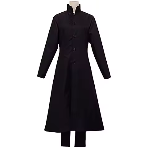 Matrix Neo Cosplay Costume Men Women Black Trench Long Coat Jacket Uniform Daily Wear For Halloween 