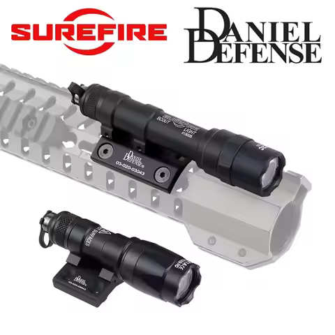 SureFire M300 M600 Tactical Flashlight With Scout Light Side Daniel Defense Mount 20MM Rail Airsoft 