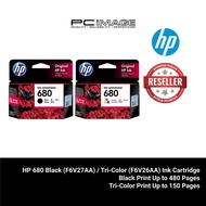 HP 680 Ink Advantage  Black (F6V27AA) / TriColor (F6V26AA) Ink Cartridge