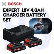 BOSCH EXPERT Starter Kit 18V 4.0Ah 2pcs Battery and 1pc GAL 12V/18V-80 Quick Charger