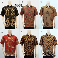 Men'S Batik Shirt Premium Cotton Material Model Hem Short Sleeve Size M L XL XXL 4L 5L Jumbo Type 7