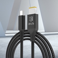 PD 135W 6.75A/20V Fast Charging Adapter Type-C To Square Plug Charger Cable Power Adapter for Lenovo
