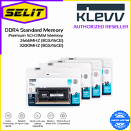 [SELIT TRADING] KLEVV DDR4 Performance RAM premium SODIMM 2666MHZ 3200MHZ 8GB 16GB, Limited Lifetime Warranty with Tech Dynamic