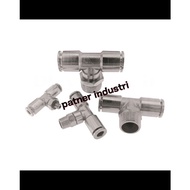 Pneumatic push in metal fittings model T thread BPB MPB/PB 04-04-01