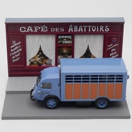 Ixo 1: 43 Renault Galion Renault Galion Truck Milk Tea Shop Scene Sand Table Cow Transporter Model