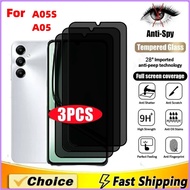 3-5Pcs Privacy Screen Protector for Samsung A05S A05 Mobile Phone Screen Tempered Glass Protector An