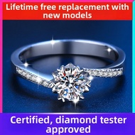 KAFANDENG | Authentic D Color Moissanite Diamond Ring 1ct