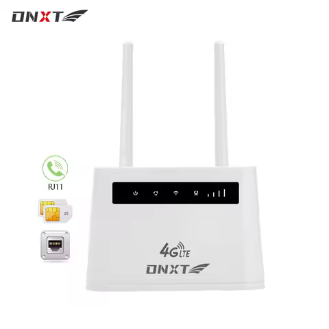 DNXT Wireless 4g WiFi VoLTE 4G Router with Sim Card Slot Portable WiFi Mobile Router RJ11 Voice Call