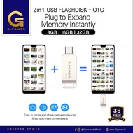Flashdisk Otg Original G-Power 8 GB/ 16 GB/ 32 GB