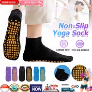 [SG Stock] Anti Slip Socks/Kids /Women/Men Ankle Sock/Breathable Sports Non-Slip Yoga socks Sports s