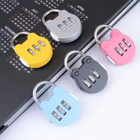 KK&FING Luggage Travel Digit Number Code Lock Combination Padlock Safe Lock for Gym Digital Locker S