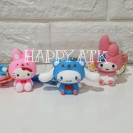 GANTUNGAN CUTE KUROMI MELODY CINAMONOL KITTY CHARACTER KEYCHAIN 3DDesign