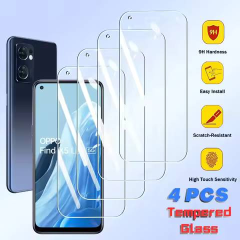 4Pcs Tempered Glass For OPPO Find X5 X3 X2 Lite 5 3 2 Lite Screen Protector OPPO Find X5 X3 X2 Lite 