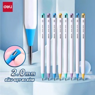 Deli 2mm 2B Pressed Pencil – Elementary School Students, Helps Hold Correct Posture, Writes Smoothly